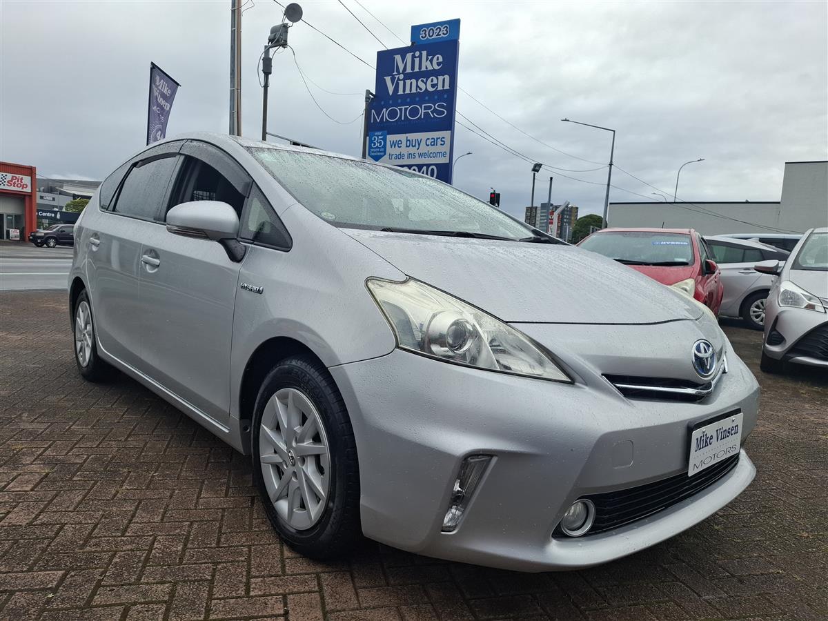 2014 Toyota Prius ALPHA 7 SEATS REVERSE CAMERA MULTI AIRBAGS BLUETOOTH AUDIO FACTORY ALLOYS EV/ECO/POWER MODES ISOFIX Carousel 1