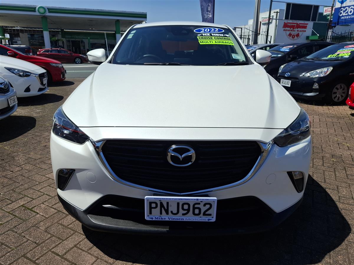 2022 Mazda CX-3 GLX NZ NEW CRUISE CONTROL MULTI AIRBAGS REVERSE CAMERA BLUETOOTH AUX/USB PORTS FACTORY ALLOYS Carousel 1