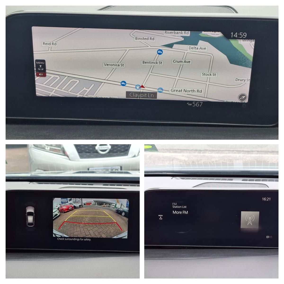 2022 Mazda 3 GTX 2.5 NZ NEW ADAPTIVE CRUISE MAPS MULTI AIRBAGS BLIND SPOT WARNING REVERSE CAMERA BLUETOOTH USB PORTS ISTOP Carousel 14