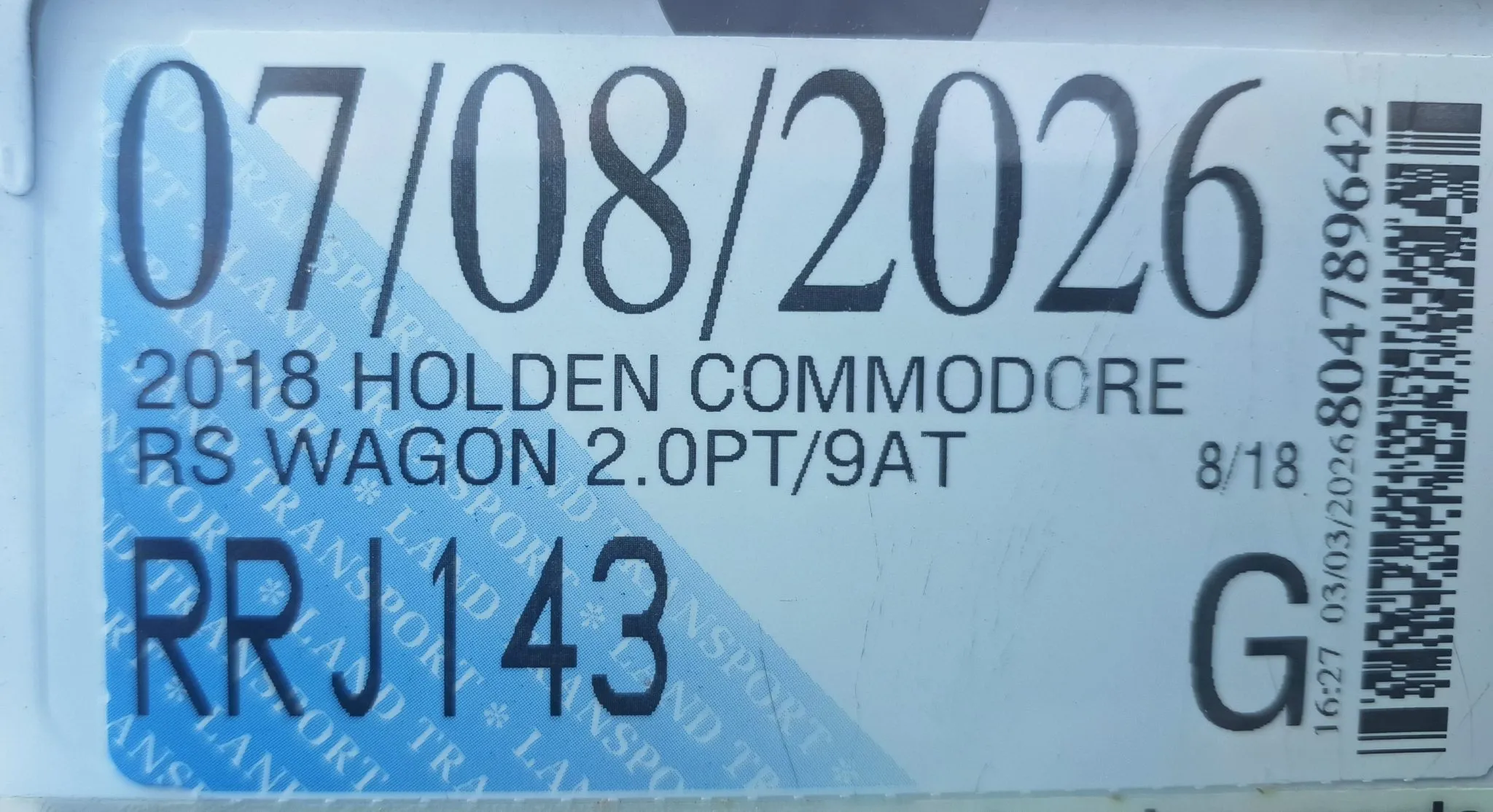 2018 COMMODORE RS WAGON 191KW (NZ) Carousel 10