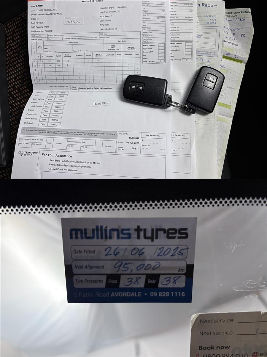2017 Toyota Corolla LEVIN SX 1.8P NZ NEW,Reverse Camera Carousel 18