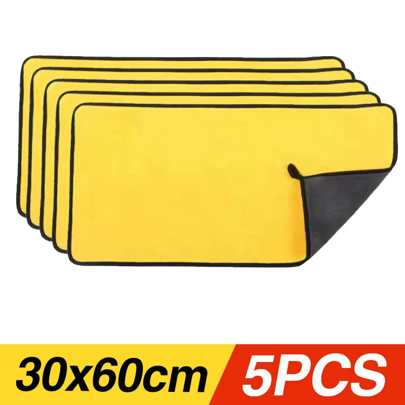 Microfibre Car Wash Towels | Multi-Pack | 30x30, 30x40 & 30x60cm | Scratch-Free Cleaning Cloth Carousel 24
