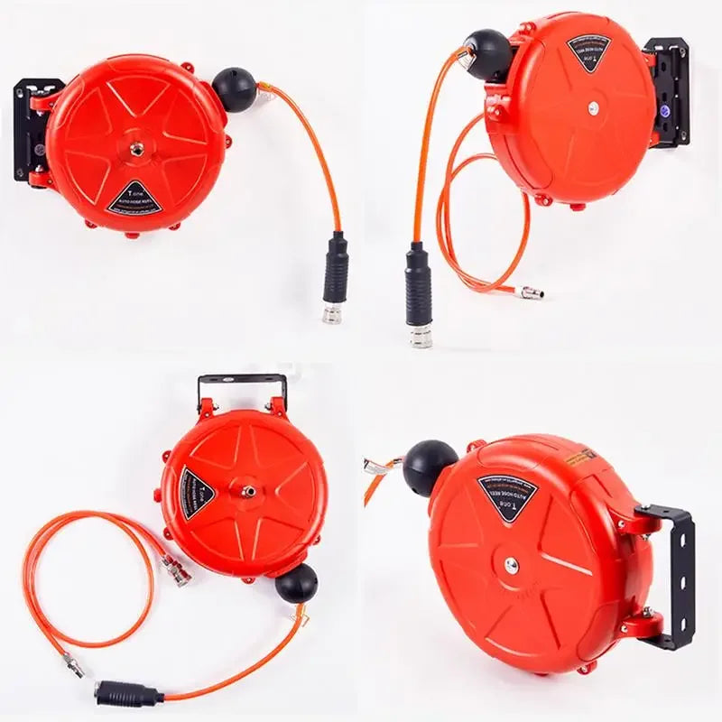 10M Auto-Rewind Air Hose Reel – Wall Mounted with Swivel Bracket & Quick Coupler Carousel 4