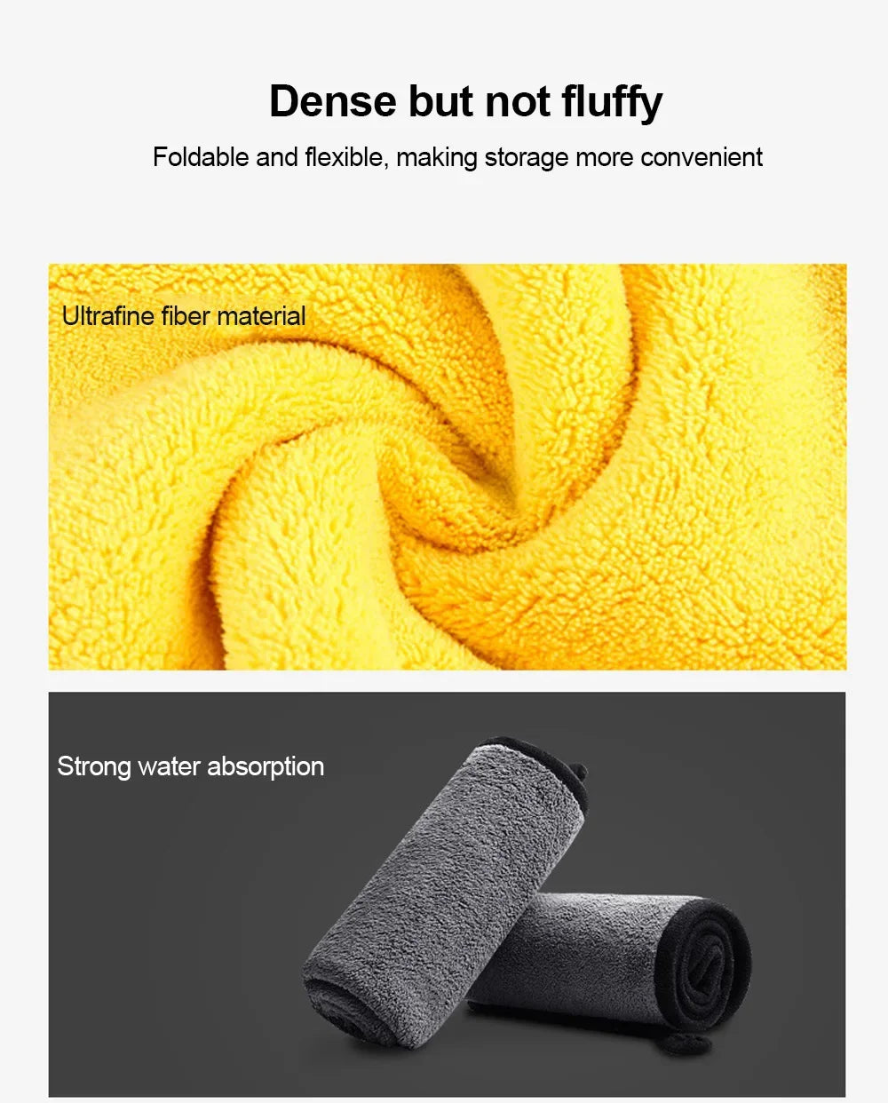 Microfibre Car Wash Towels | Multi-Pack | 30x30, 30x40 & 30x60cm | Scratch-Free Cleaning Cloth Carousel 12
