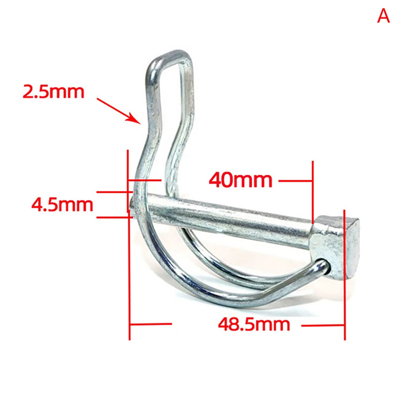 Stainless Steel Safety Pin – M4.5 / M6 / M8 Double-Line Lock Pin Carousel 9