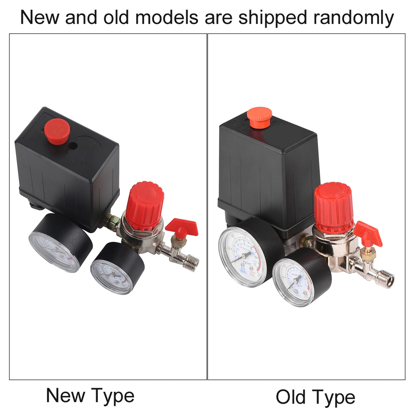 Air Compressor Pressure Switch & Control Valve Regulator with Gauges Carousel 3