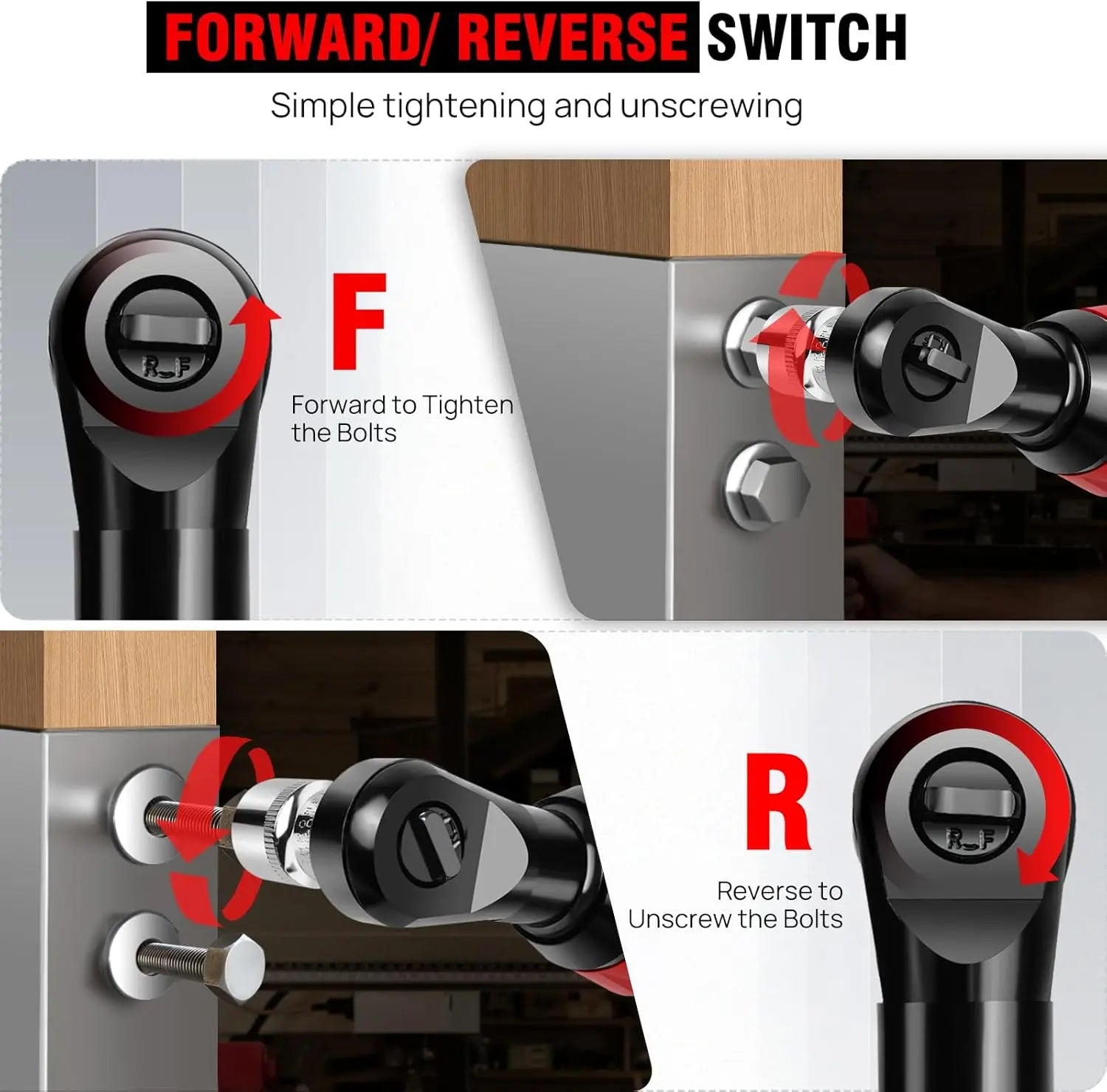 12V Cordless Ratchet Wrench | 3/8" Drive | 2x 1500mAh Batteries & 7 Sockets Included Carousel 7