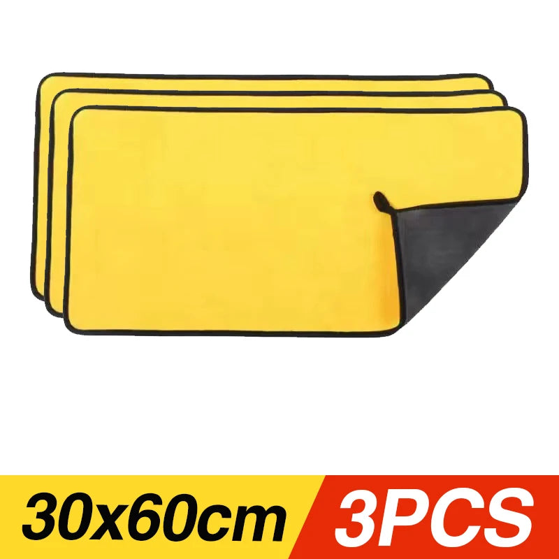Microfibre Car Wash Towels | Multi-Pack | 30x30, 30x40 & 30x60cm | Scratch-Free Cleaning Cloth Carousel 19