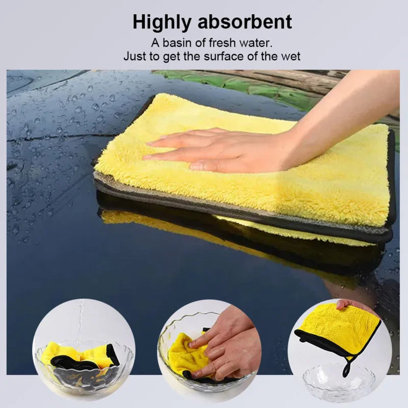 Microfibre Car Wash Towels | Multi-Pack | 30x30, 30x40 & 30x60cm | Scratch-Free Cleaning Cloth Carousel 3