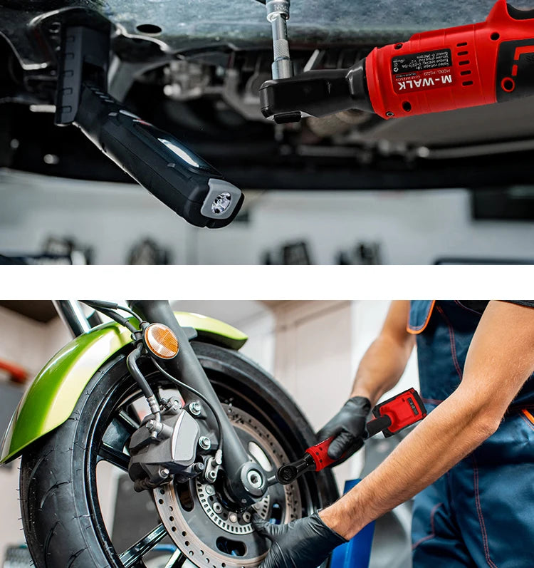 M-WALK 18V Cordless Brushless Ratchet Wrench – Right Angle, 80Nm, 1/2" & 3/8" Drive Carousel 15