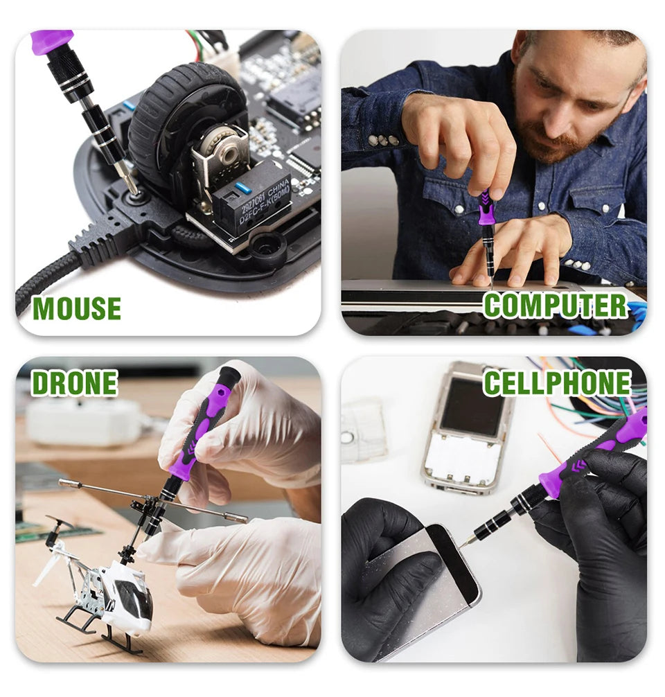 115-in-1 Precision Screwdriver Set | 98 Magnetic Bits | Phone, Laptop & Electronics Repair Kit Carousel 11