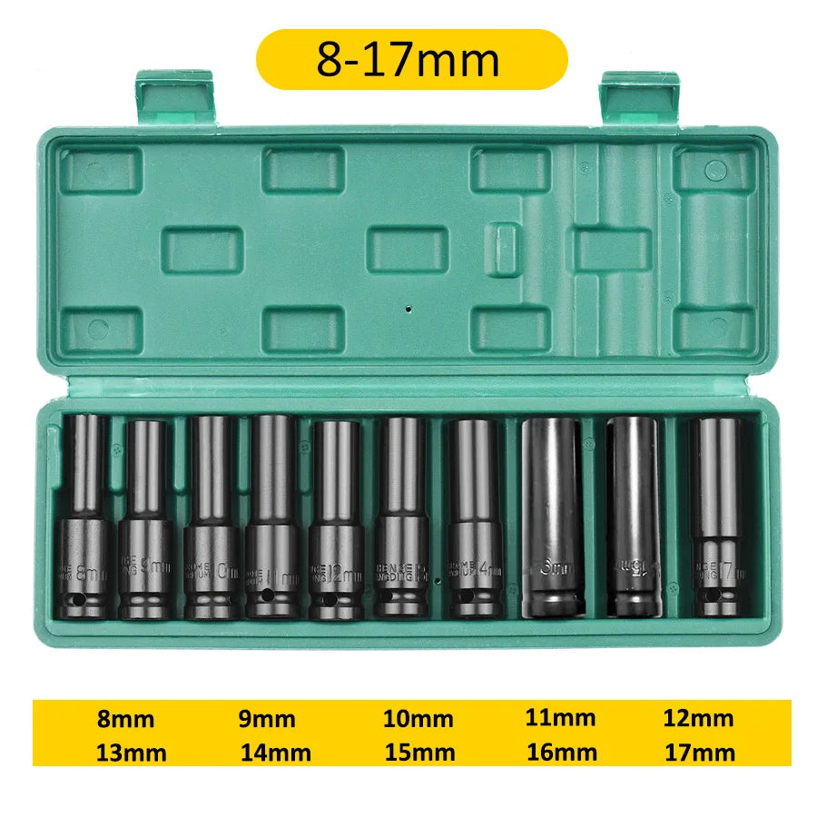 1/2" Drive Impact Socket Set | 10, 15 & 20 Piece CR-V Metric Sets Carousel 9