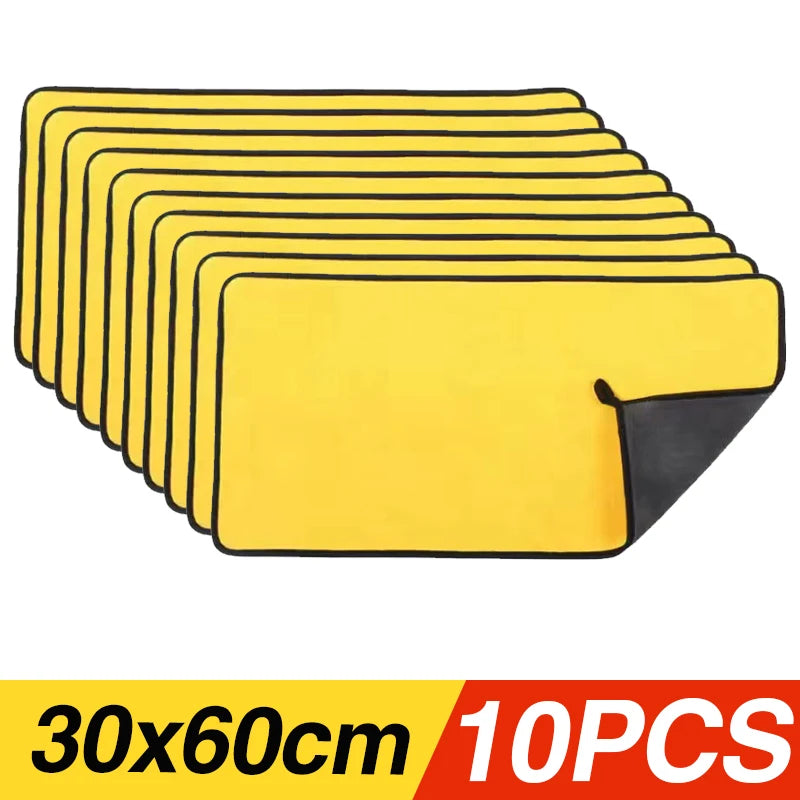Microfibre Car Wash Towels | Multi-Pack | 30x30, 30x40 & 30x60cm | Scratch-Free Cleaning Cloth Carousel 22