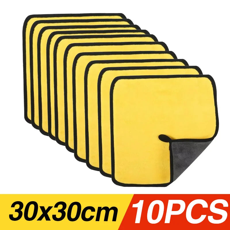 Microfibre Car Wash Towels | Multi-Pack | 30x30, 30x40 & 30x60cm | Scratch-Free Cleaning Cloth Carousel 26
