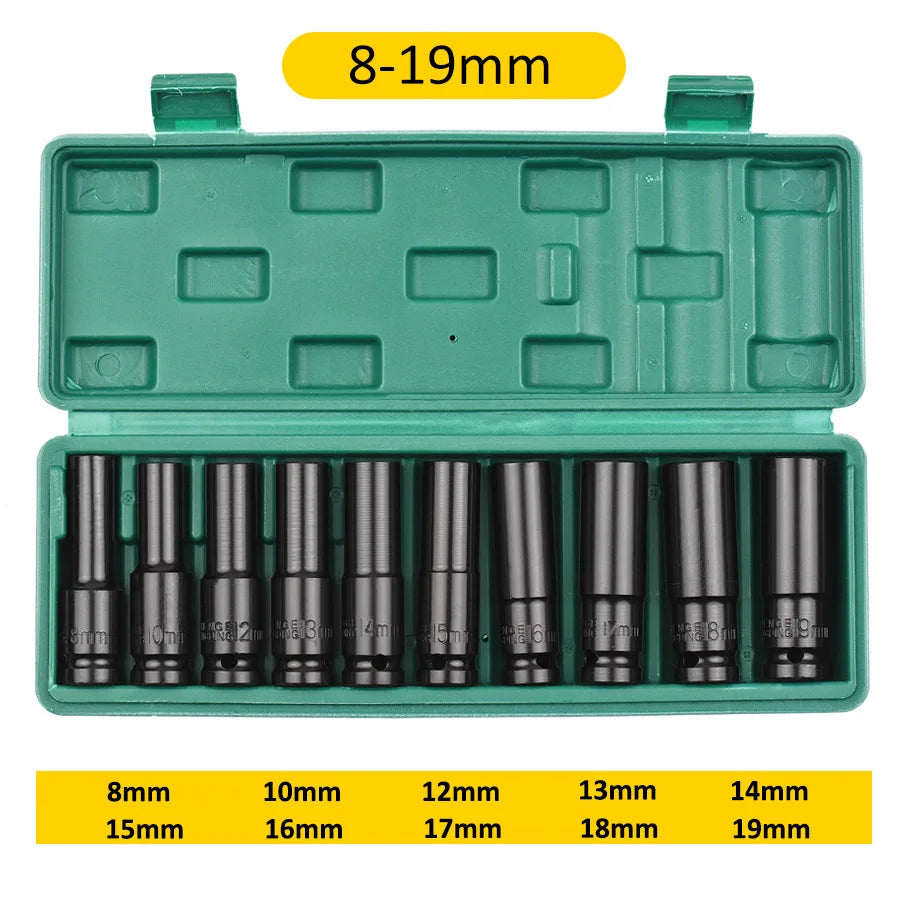 1/2" Drive Impact Socket Set | 10, 15 & 20 Piece CR-V Metric Sets Carousel 10