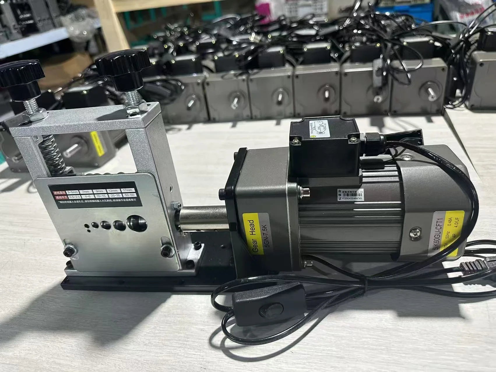 Electric Wire Stripper Machine | 60W 5-Channel Automatic Cable Stripping | 1-22mm Carousel 11