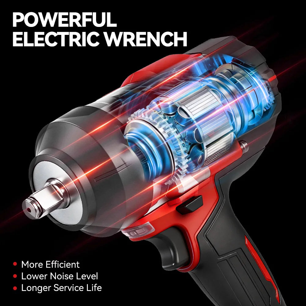 ONEVAN 2800Nm Brushless Impact Wrench | Tool Only | 18V/21V Compatible | 1/2" Drive | LED Light Carousel 3
