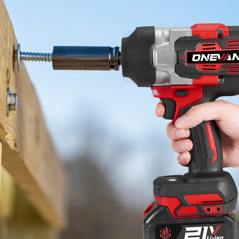 ONEVAN 2800Nm Brushless Impact Wrench | Tool Only | 18V/21V Compatible | 1/2" Drive | LED Light Carousel 9