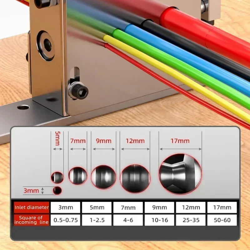 Electric Wire Stripper Machine | 60W 5-Channel Automatic Cable Stripping | 1-22mm Carousel 1