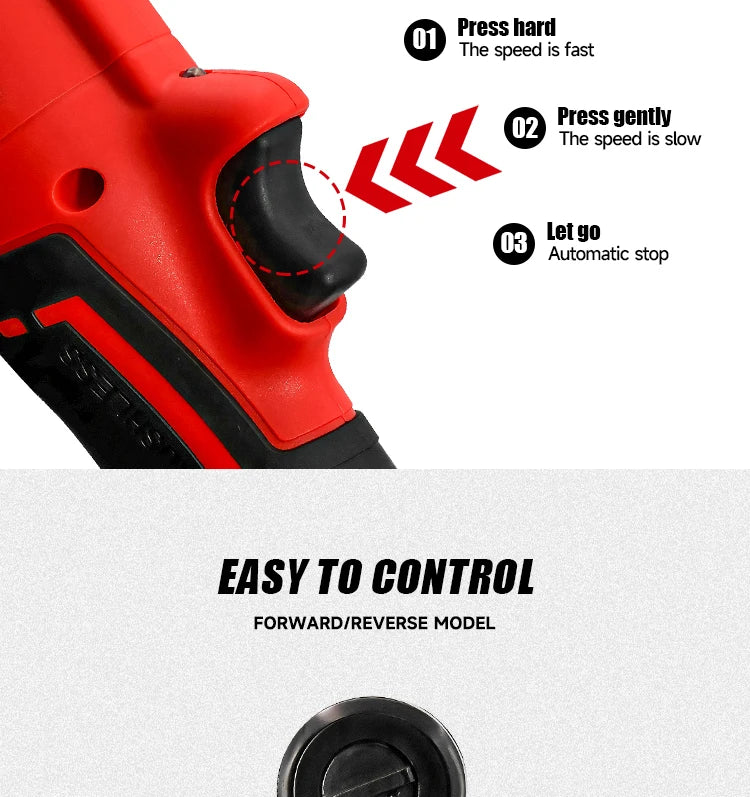 M-WALK 18V Cordless Brushless Ratchet Wrench – Right Angle, 80Nm, 1/2" & 3/8" Drive Carousel 12