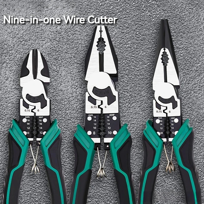 XMSJ Heavy Duty Wire Cutters & Pliers – Diagonal, Needle-Nose & Combination, Singles or 3-Piece Set Carousel 2