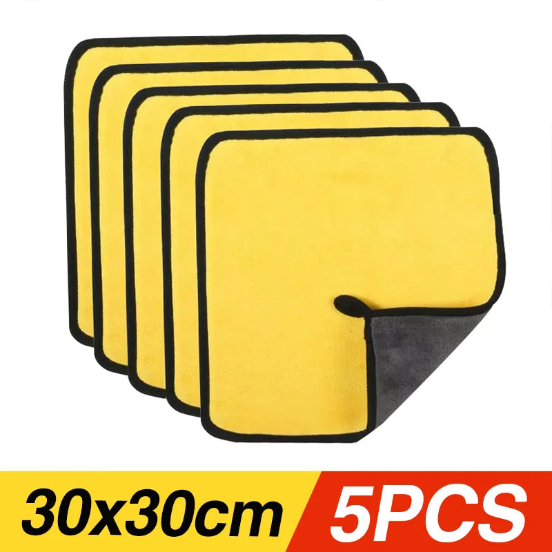 Microfibre Car Wash Towels | Multi-Pack | 30x30, 30x40 & 30x60cm | Scratch-Free Cleaning Cloth Carousel 20