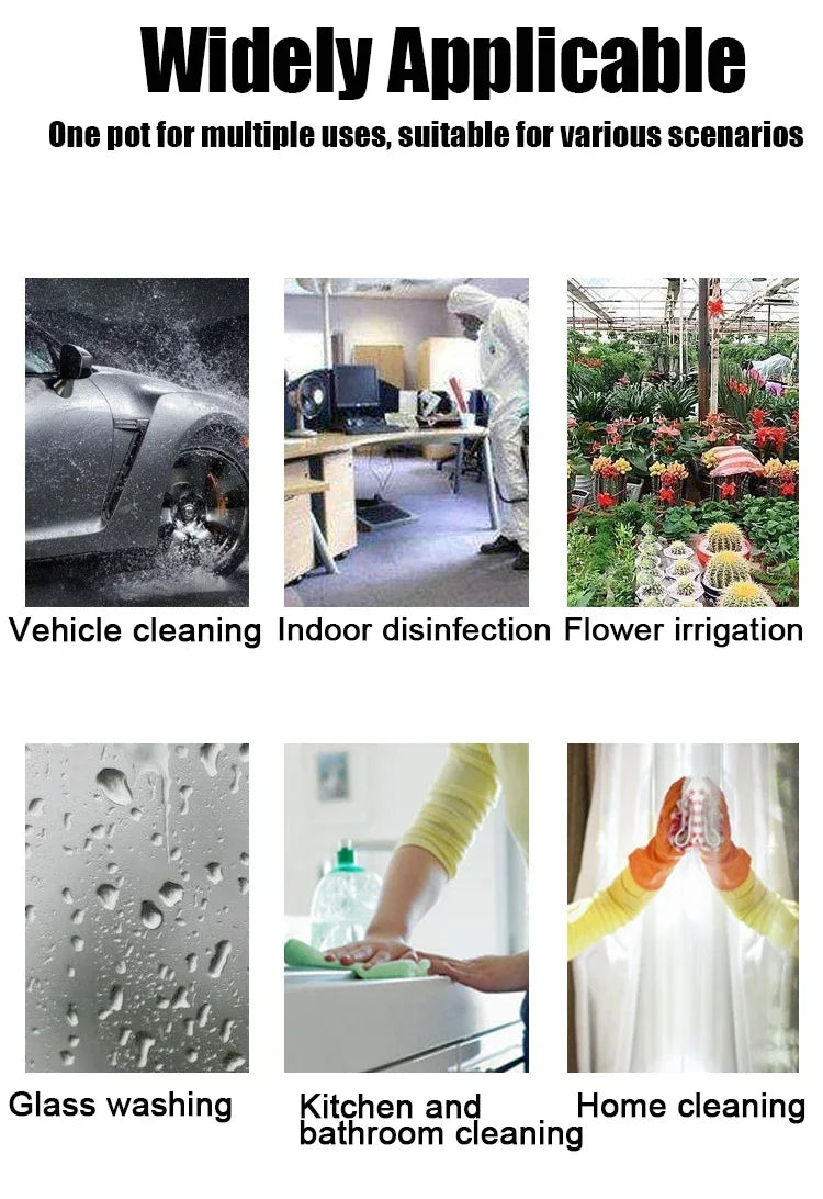 1.2L Air Pressure Pump Spray Bottle | Car Wash, Detailing & Garden | Leak-Free | PP Plastic Carousel 6