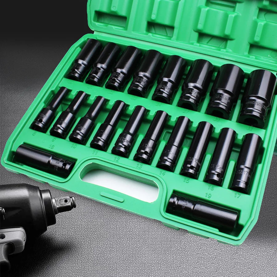1/2" Drive Impact Socket Set | 10, 15 & 20 Piece CR-V Metric Sets Carousel 6