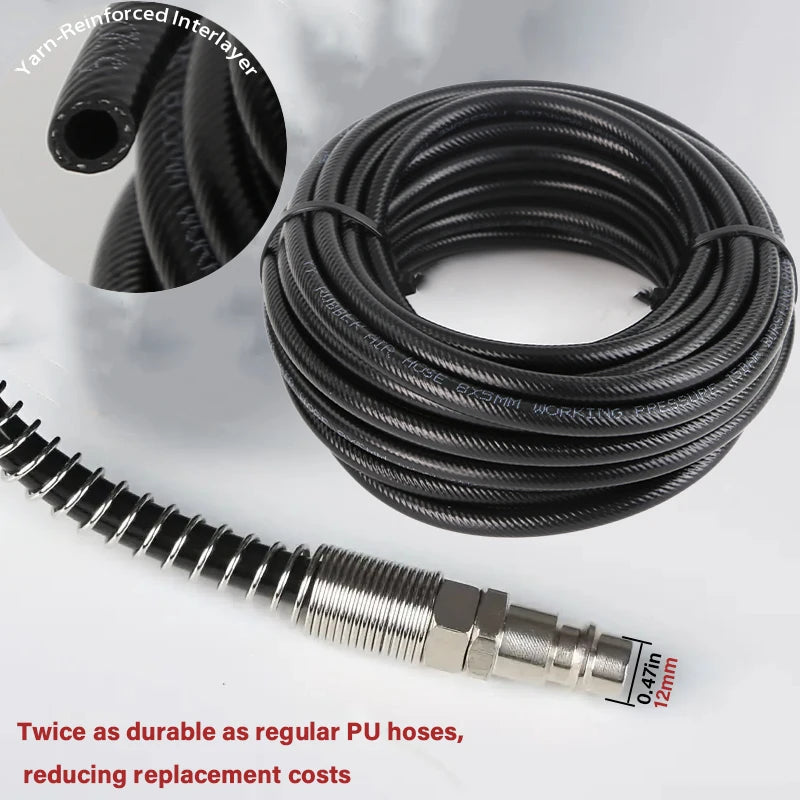 Braided High-Pressure Air Compressor Hose 8×5mm – Reinforced PVC Air Hose for Compressors Carousel 2