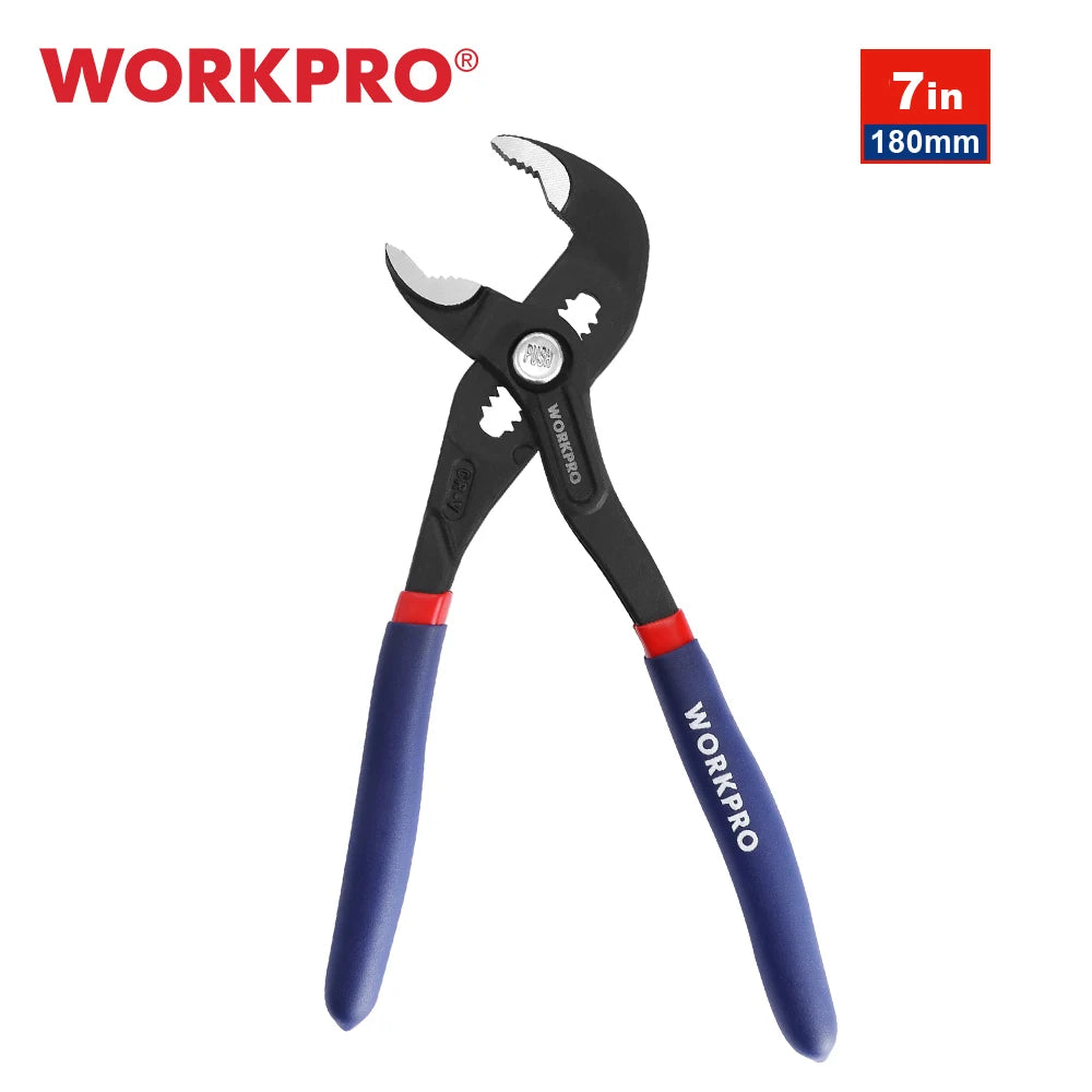 WORKPRO W031331AS Water Pump Pliers – Quick-Adjust Groove Joint, 7" & 10" Sizes Carousel 6