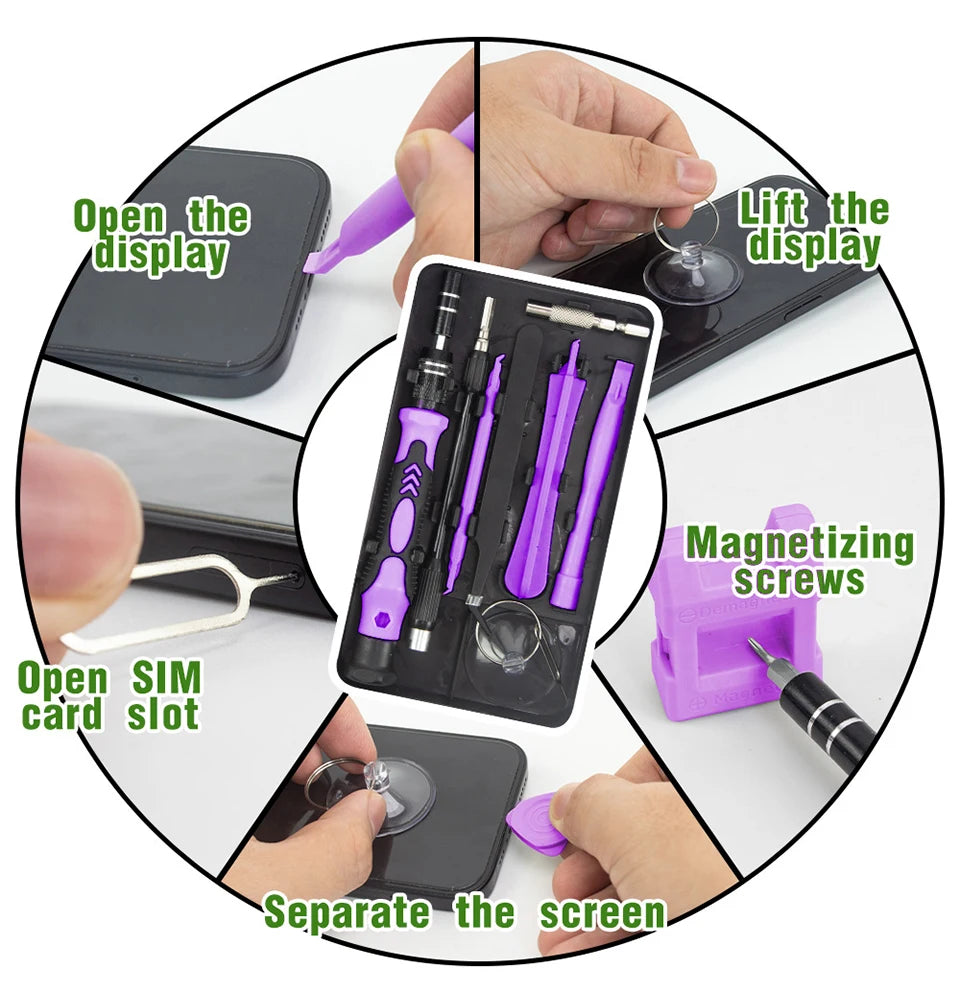 115-in-1 Precision Screwdriver Set | 98 Magnetic Bits | Phone, Laptop & Electronics Repair Kit Carousel 8