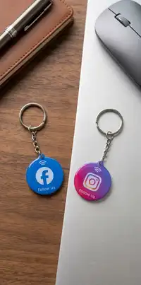 NFC Tap & QR Business Keychain