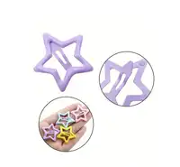 20pcs/Pack Colorful Star Shape Hair Clips, Cute Hair Accessories For Baby & Kids