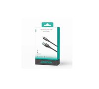 Joyroom USB-A to Lightning 2m-Black (Braided) 3A Fast Charging Data Cable S-A25