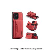 iPhone 14 Pro Red Back Card Detachable Wallet Case