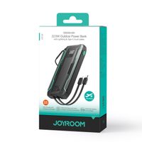 Joyroom Power Bank with Dual Cables 10000mAh 22.5W Black with USB.A to Type.C 0.25m Cable JR-L017