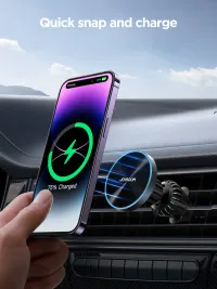 JOYROOM JR-ZS240 Pro 15W Fast Magnetic Wireless Charging Car Phone Holder Carousel 5
