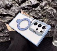 Samsung S24 Ultra Blue Magsafe Support Case with Camera Lens Protector & Dual Stand