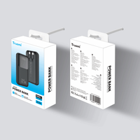Trusmi Ultra Mini PD22.5W Digital 10000MAH Power Bank with Cables Black PB06-011