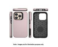 iPhone 15 Pro Rose Gold Triangle Luxury Armor Case With Magsafe