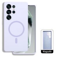 Samsung S22 Ultra Purple Magsafe Silicon Case