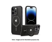iPhone 14 Pro Black Clear With Stand Case With Magsafe