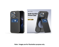 iPhone 16 Pro Max Black Dux Rafi 2 Card Holder Case With Magsafe