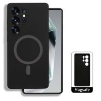 Samsung S24FE Black Magsafe Silicon Case