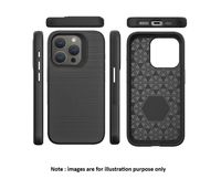 iPhone 15 Pro Black Triangle Luxury Armor Case With Magsafe