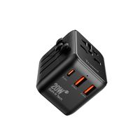 Trusmi Travel Charger / Travel Adapter 20W 1C2A UK/US/EU/AU/NZ Black CH18-01 Carousel 1