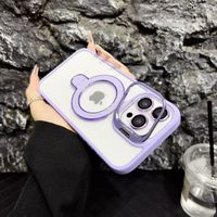 iPhone 13 Pro Max Dark Purple Magsafe Support Case with Camera Lens Protector & Dual Stand