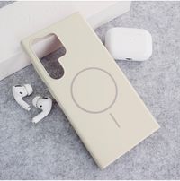Samsung S22 Antique White Magsafe Silicon Case
