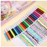 Decoration 36pcs/Set Kids Watercolor Painting Set Including Illustration Book, Crayons And Coloring Pens Set With Drawing Book Carousel 7