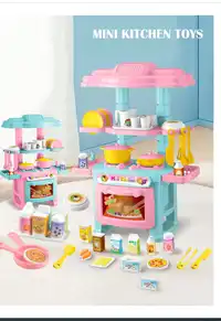 Miniature Kitchen Toy Set For Role Play Game, Pretend Food And Cooking Toys Carousel 2